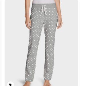Eddie Bauer Gray Polka Dot Pajama Pants Size XS